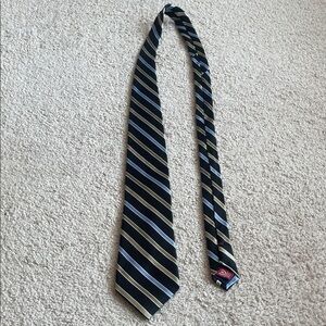 Chaps Blue and Brown Diagonal Striped Tie